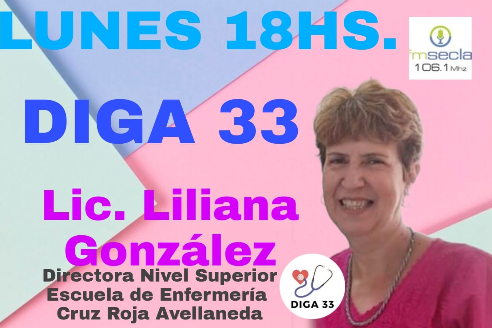 Licenciada Liliana González, directora de la Escuela de Enfermería de la Cruz Roja filial Avellaneda