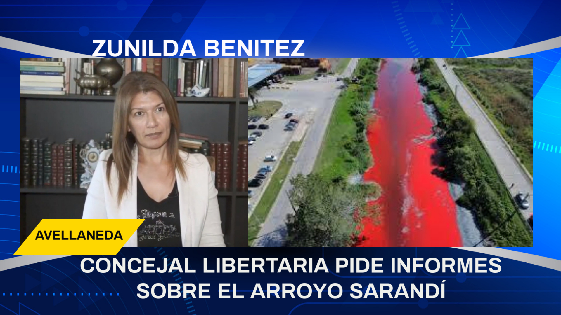 Zunilda Benitez exige respuestas sobre la contaminación del arroyo Sarandí: "Pedimos un informe al ejecutivo, queremos explicaciones"