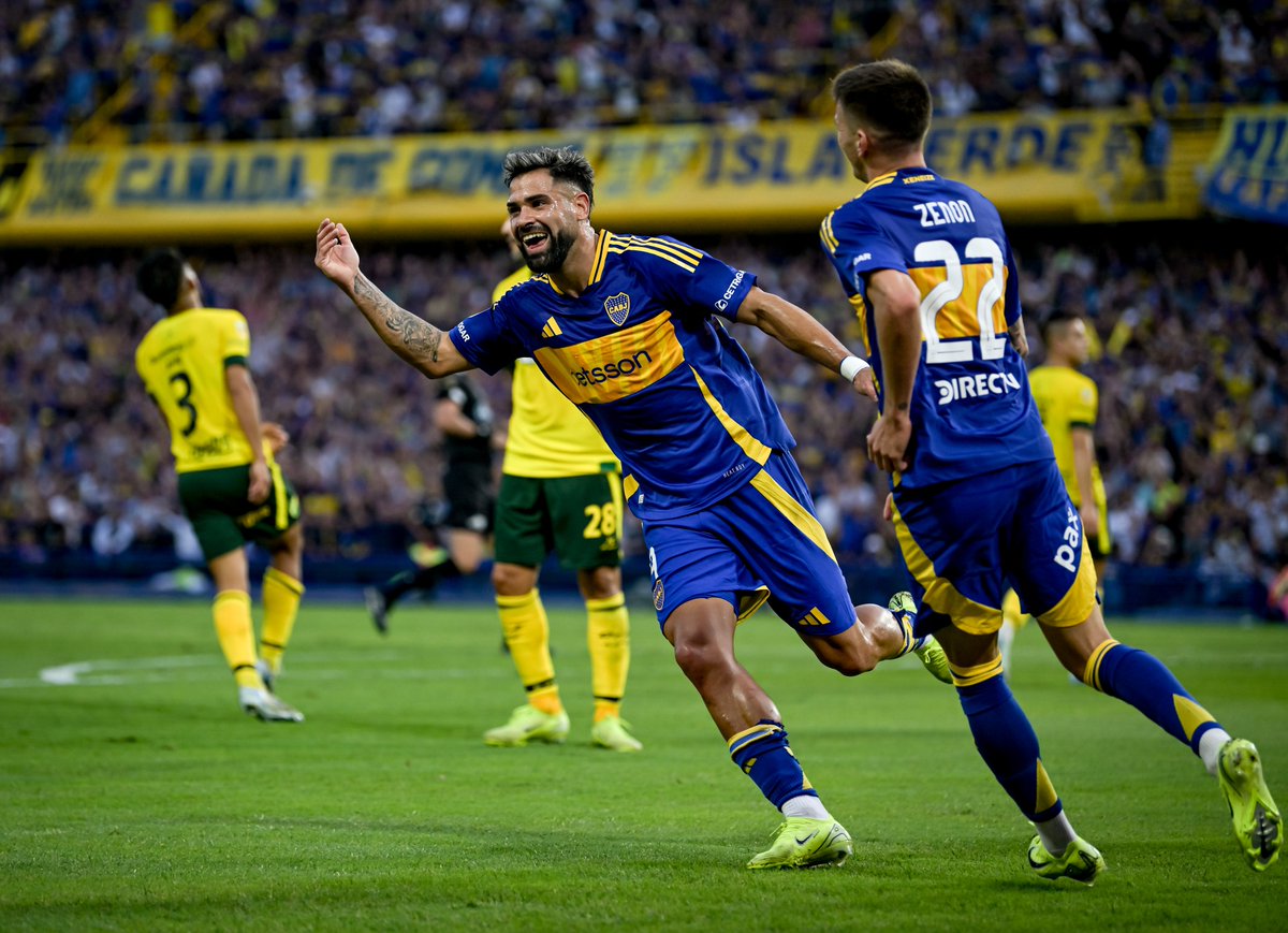 En la Bombonera, Boca goleó a Defensa y Justicia y es uno de los punteros del Torneo Apertura