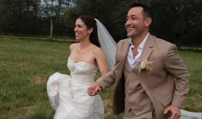 Pereyra se casó con Julia Rezzuto en una emotiva ceremonia