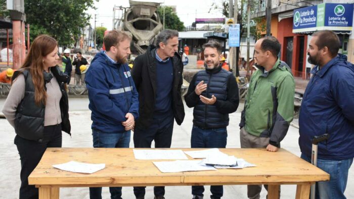 Katopodis y Otermín recorrieron obras en Lomas de Zamora