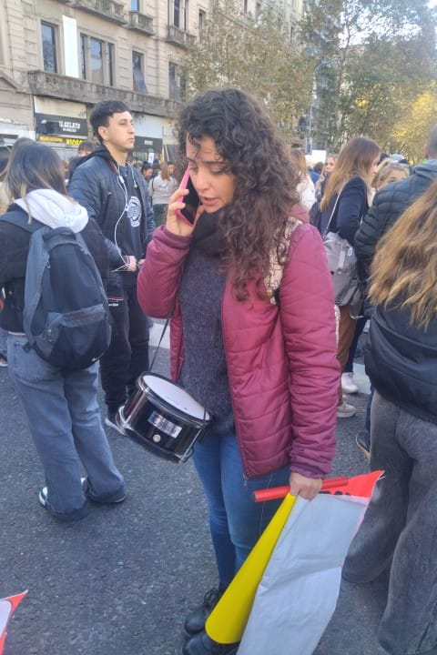 Profesionales de la salud protestan frente al Congreso por la emergencia en discapacidad