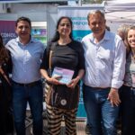Cascallares y Marinucci entregaron pases multimodales de transporte a vecinos de Almirante Brown