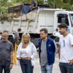 Almirante Brown: Fabiani y Paula Eichel supervisaron el funcionamiento de nueva maquinaria vial en los barrios
