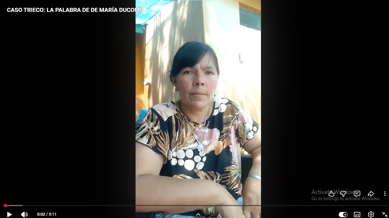 El Grito de María Ducoms: "Nos destruyeron la vida por denunciar la contaminación de Trieco"